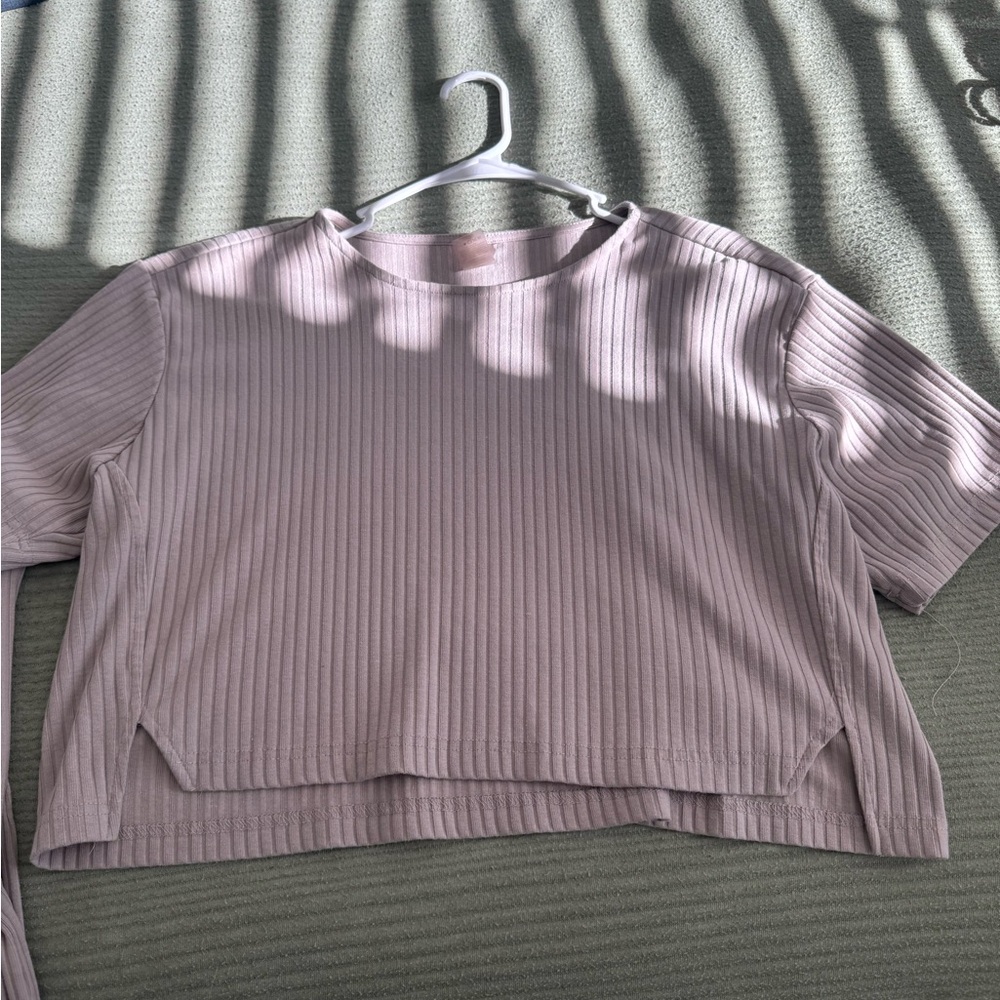 T.J.Maxx Women's Ribbed Lavender Tee